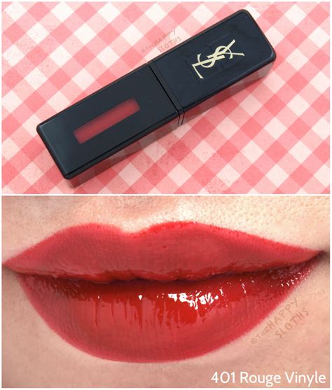 ysl lip 401|YSL rouge vinyl 401 review.